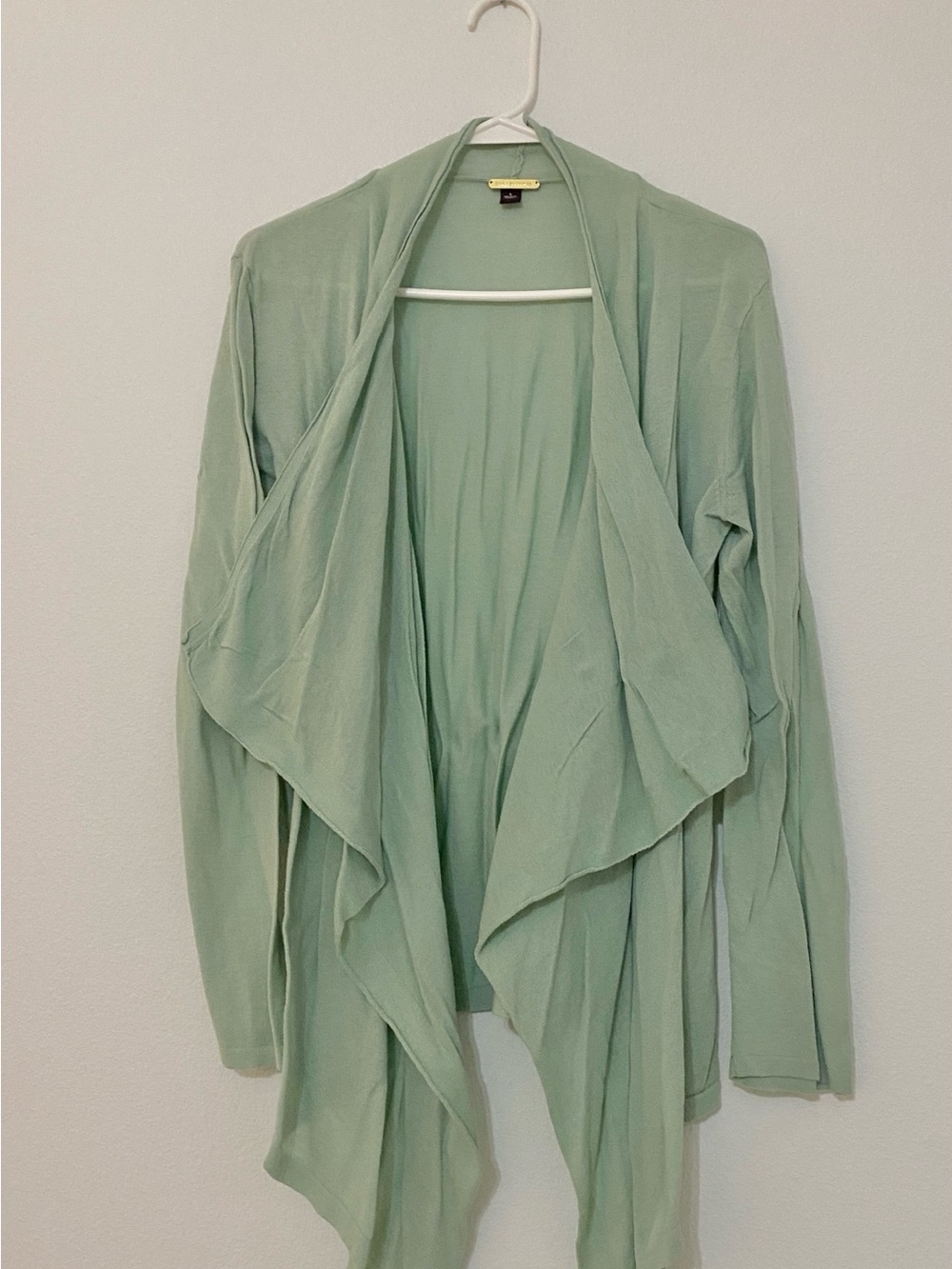 Dana Buchman Mint Green Lightweight Open Cardigan